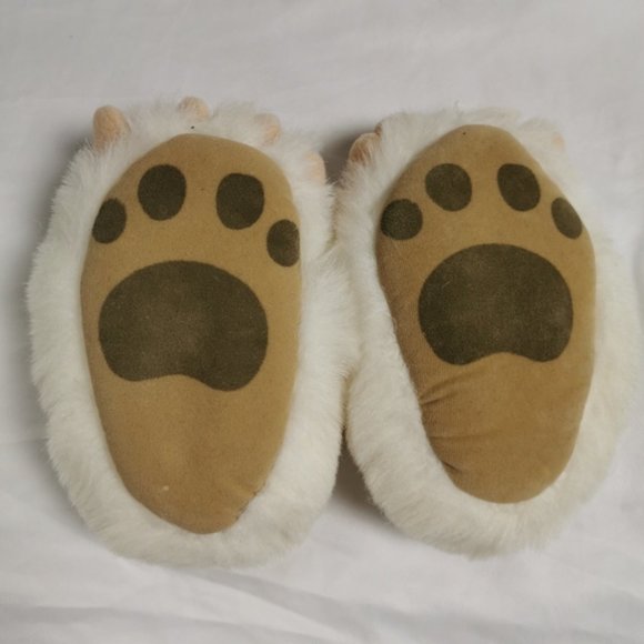 New Carousel Warm, Fuzzy Polar Bear Slippers 3-4 - Picture 3 of 4